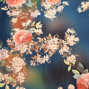 The Daffodil Skirt (SALE) Blue & Pink Floral